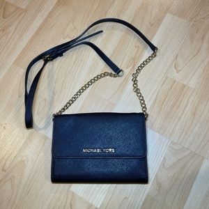 Michael Kors wallet on chain crossbody bag